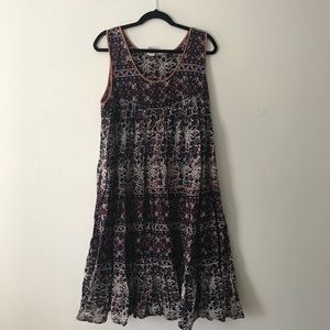 Boho Hippie Indian Plus Size Vintage Dress